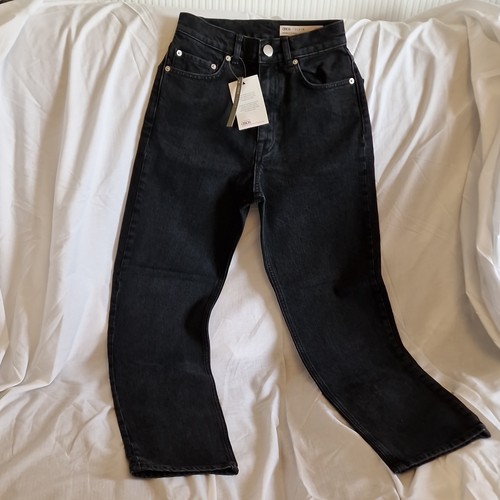 Asos denim black high rise - black,