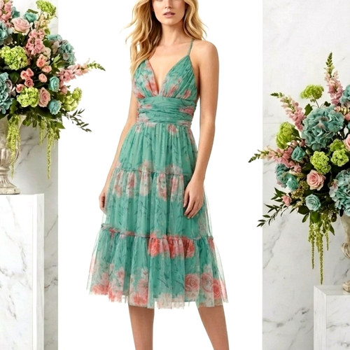 399 asos size green mesh - asos,