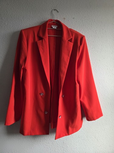Asos luxe red double breasted - red,