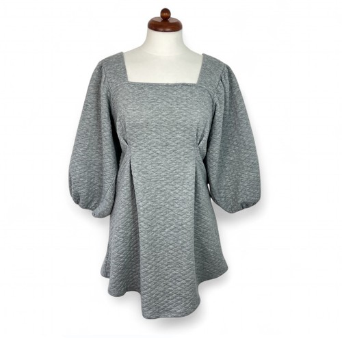 Asos grey quilted balloon - grey,