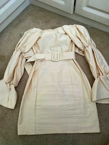 Asos beige belted pencil - beige, dress