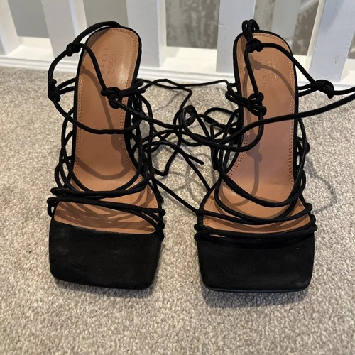 Asos black faux - black, suede