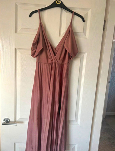 Asos pink neck strappy - asos, v-neck