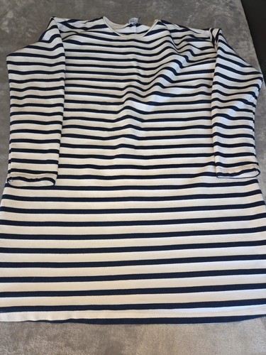 Asos navy white striped - &,