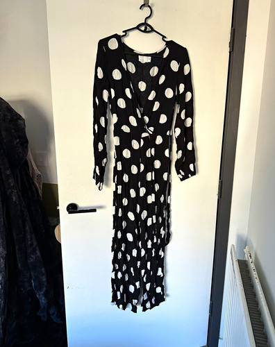 Asos design black white polka - black/white,