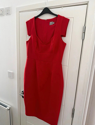 Asos red bodycon - red, sweetheart