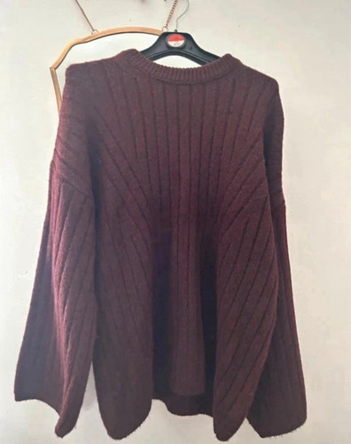 Asos design burgundy rib knit - asos, rib-knit