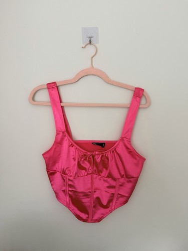 Asos design pink corset - corset, bow