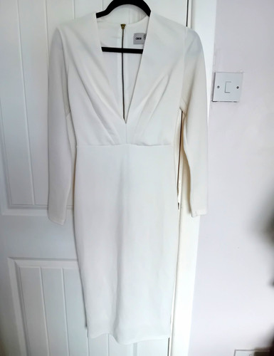 Asos white crepe bodycon - asos,