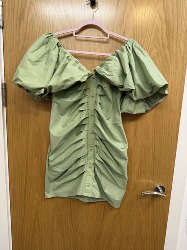 Asos luxe sage green - asos, ruched