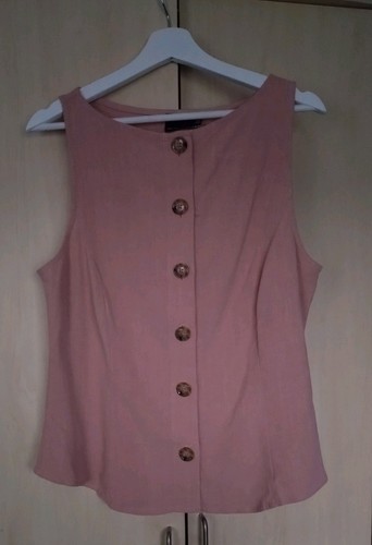 Asos top button rose - button, pink