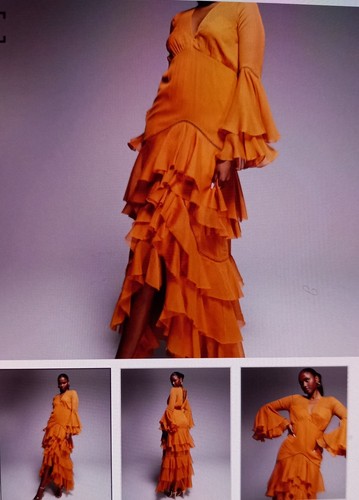 Asos design plunge ruffle - design,
