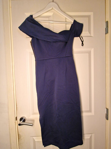 Asos size blue one shoulder - size,