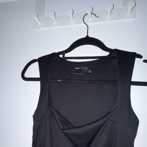 Asos design black draped - design,