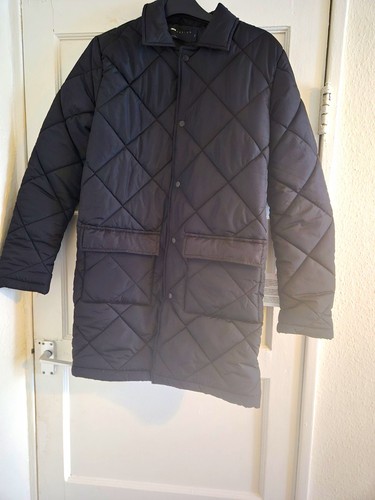 Asos black quilted mid length - asos,