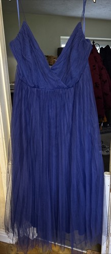 Navy evening dress - evening,