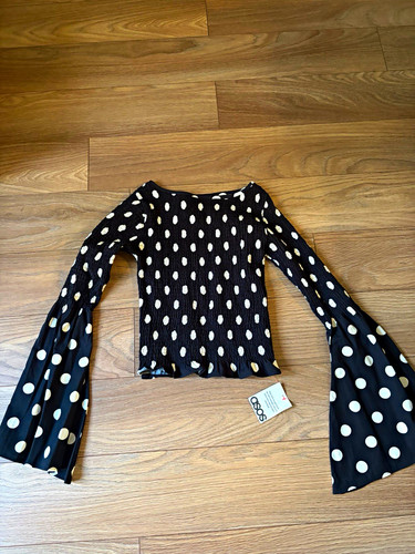 Asos black white polka - asos, dot