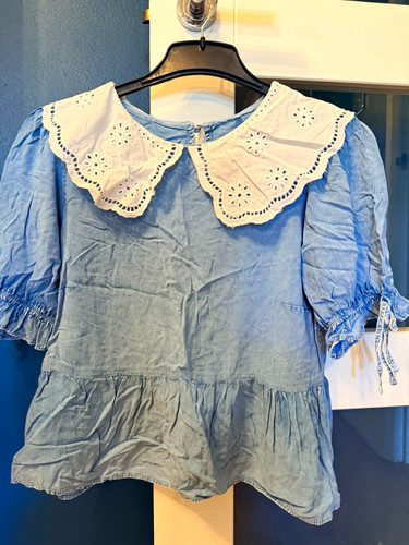 Asos blue denim blouse - asos,