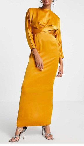 Asos mustard satin - asos,