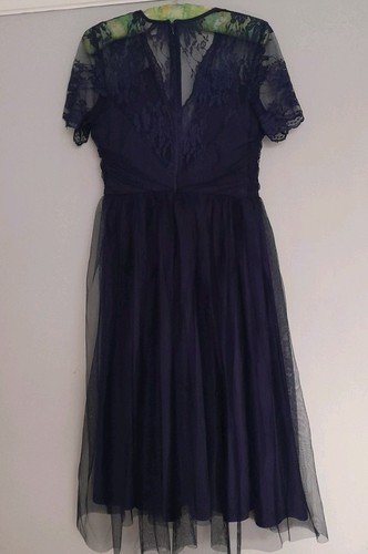 Ladies asos navy layered dress - asos,