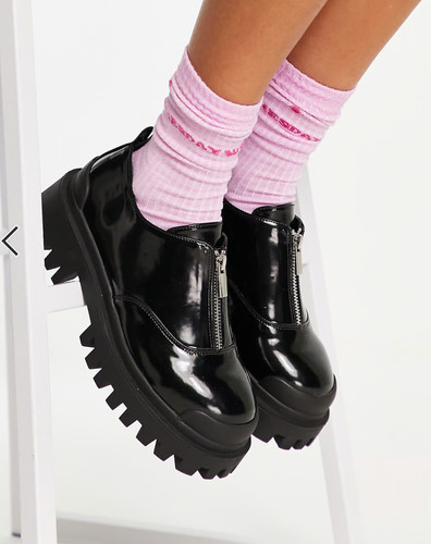 Asos patent platform zipper - asos,