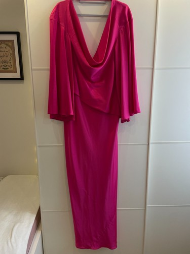 Asos pink satin maxi dress - satin,