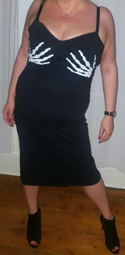 Asos naughty skeleton dress - skeleton,