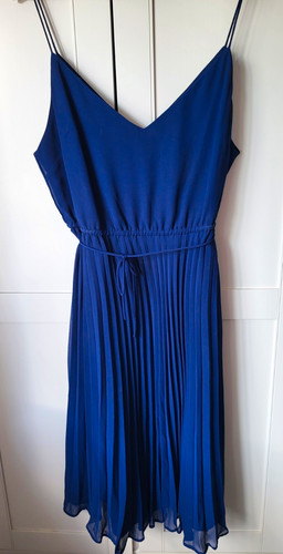 Asos design blue pleated - blue,